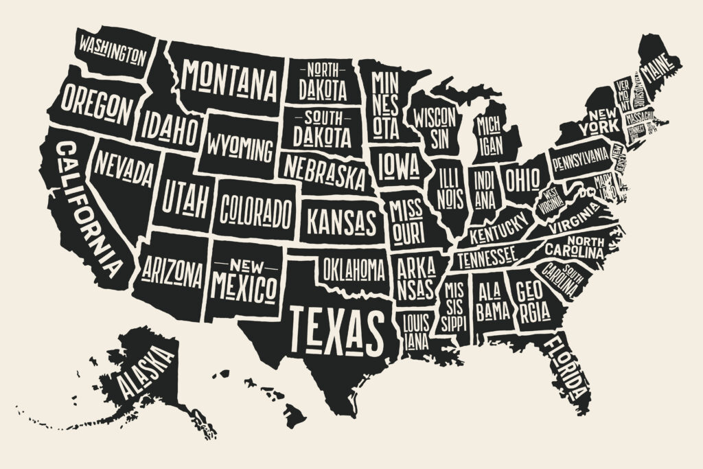 map of the United States